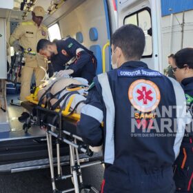 Homem é intubado e socorrido em estado grave após ser atropelado em Maringá Foto 2 Fotos de Homem é intubado e socorrido em estado grave após ser atropelado em Maringá