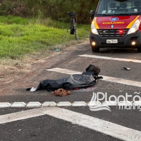 Homem morre após ser atropelado em Maringá e motorista foge sem prestar socorro Foto 2 Fotos de Homem morre após ser atropelado em Maringá e motorista foge sem prestar socorro