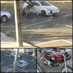 VÍDEO: Ladrão furta moto avança preferencial e sofre acidente em Maringá Foto 1 Fotos de VÍDEO: Ladrão furta moto avança preferencial e sofre acidente em Maringá