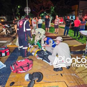 Dois jovens são intubados após colisão entre motos em Maringá Foto 5 Fotos de Dois jovens são intubados após colisão entre motos em Maringá