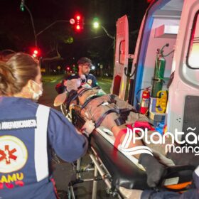 Dois jovens são intubados após colisão entre motos em Maringá Foto 6 Fotos de Dois jovens são intubados após colisão entre motos em Maringá
