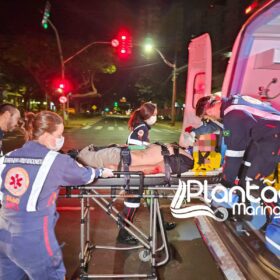 Dois jovens são intubados após colisão entre motos em Maringá Foto 2 Fotos de Dois jovens são intubados após colisão entre motos em Maringá