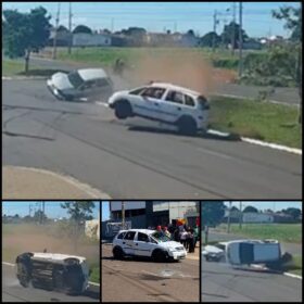 Vídeo mostra carro capotando diversas vezes após colisão em Maringá Foto 7 Fotos de Vídeo mostra carro capotando diversas vezes após colisão em Maringá