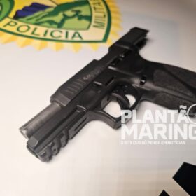 Homem com tornozeleira eletrônica é preso após realizar disparos de arma de fogo em Maringá Foto 4 Fotos de Homem com tornozeleira eletrônica é preso após realizar disparos de arma de fogo em Maringá