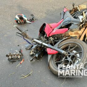 Motociclista é intubado e socorrido de helicóptero após acidente - câmera registrou a colisão Foto 2 Fotos de Motociclista é intubado e socorrido de helicóptero após acidente - câmera registrou a colisão