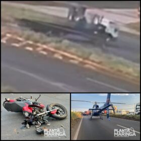 Motociclista é intubado e socorrido de helicóptero após acidente - câmera registrou a colisão Foto 7 Fotos de Motociclista é intubado e socorrido de helicóptero após acidente - câmera registrou a colisão