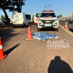Motociclista e pedestre morrem em acidente no Contorno Sul em Maringá Foto 1 Fotos de Motociclista e pedestre morrem em acidente no Contorno Sul em Maringá
