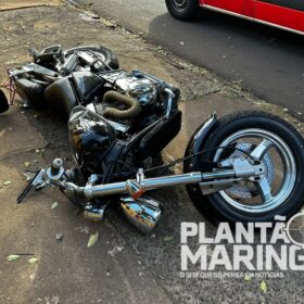 Motociclista pode ter pé amputado após motorista invadir preferencial em Maringá Foto 3 Fotos de Motociclista pode ter pé amputado após motorista invadir preferencial em Maringá