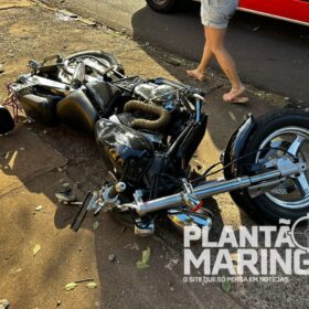 Motociclista pode ter pé amputado após motorista invadir preferencial em Maringá Foto 7 Fotos de Motociclista pode ter pé amputado após motorista invadir preferencial em Maringá