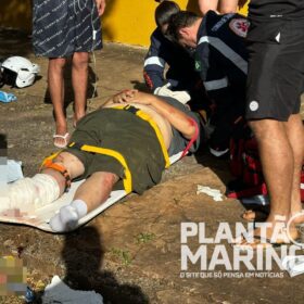 Motociclista pode ter pé amputado após motorista invadir preferencial em Maringá Foto 8 Fotos de Motociclista pode ter pé amputado após motorista invadir preferencial em Maringá