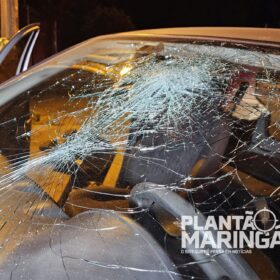 Motorista na contramão fica ferido após bater carro contra poste em Maringá Foto 4 Fotos de Motorista na contramão fica ferido após bater carro contra poste em Maringá