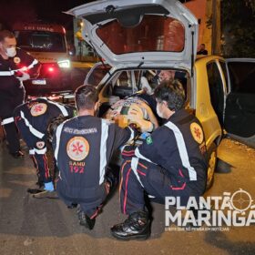 Motorista na contramão fica ferido após bater carro contra poste em Maringá Foto 7 Fotos de Motorista na contramão fica ferido após bater carro contra poste em Maringá