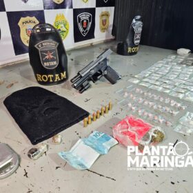 Polícia prende homem com pistola, touca balaclava e cocaína em Maringá Foto 10 Fotos de Polícia prende homem com pistola, touca balaclava e cocaína em Maringá