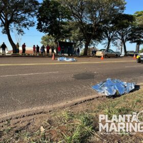 Vídeo mostra acidente com moto de alta cilindrada que matou motociclista e pedestre em Maringá; as vítimas foram identificadas Foto 1 Fotos de Vídeo mostra acidente com moto de alta cilindrada que matou motociclista e pedestre em Maringá; as vítimas foram identificadas