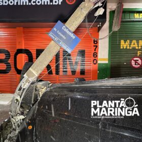 Motorista que estaria perseguindo ladrões sofre acidente em Maringá Foto 2 Fotos de Motorista que estaria perseguindo ladrões sofre acidente em Maringá