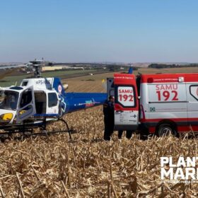 Mulher é socorrida de helicóptero após ser atropelada - câmera registrou o acidente Foto 1 Fotos de Mulher é socorrida de helicóptero após ser atropelada - câmera registrou o acidente