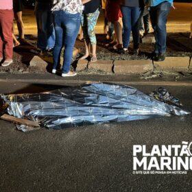 Fotos de Câmera registra acidente que matou idoso em Mandaguaçu 