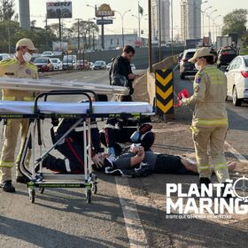 Condutora para repentinamente na Avenida Colombo e provoca grave acidente em Maringá Foto 2 Fotos de Condutora para repentinamente na Avenida Colombo e provoca grave acidente em Maringá