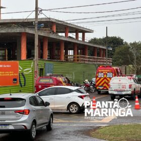 Dois operários morrem após queda do 20° andar de prédio em construção em Maringá Foto 1 Fotos de Dois operários morrem após queda do 20° andar de prédio em construção em Maringá