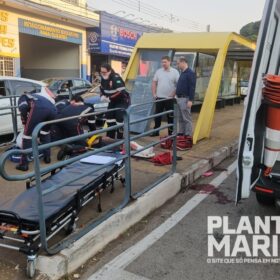 Homem tem as pernas esmagadas após ser atropelado por ônibus da TCCC, em Maringá Foto 3 Fotos de Homem tem as pernas esmagadas após ser atropelado por ônibus da TCCC, em Maringá