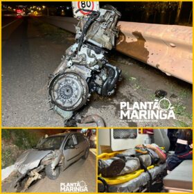 Motor é arrancado e arremessado a cerca de 100 metros após acidente, em Maringá Foto 7 Fotos de Motor é arrancado e arremessado a cerca de 100 metros após acidente, em Maringá