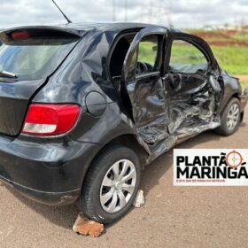 Colisão em Maringá deixa casal ferido após veículo invadir preferencial Foto 4 Fotos de Colisão em Maringá deixa casal ferido após veículo invadir preferencial