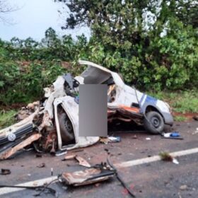 Homem em veículo com placas de Sarandi morre após grave acidente na BR-376 Foto 1 Fotos de Homem em veículo com placas de Sarandi morre após grave acidente na BR-376