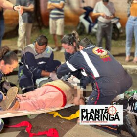 Câmera de segurança registrou idosa de 81 anos sendo atropelada em Maringá Foto 2 Fotos de Câmera de segurança registrou idosa de 81 anos sendo atropelada em Maringá