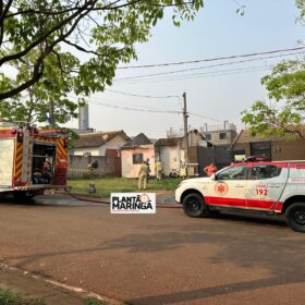 Mãe morre e filho é intubado após incêndio a residência em Maringá Foto 5 Fotos de Mãe morre e filho é intubado após incêndio a residência em Maringá