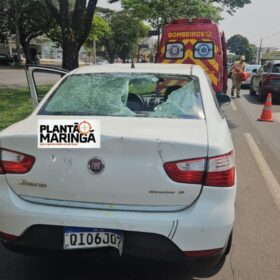 Motociclista sofre ferimentos graves após bater na traseira de carro em Maringá; veja o vídeo Foto 1 Fotos de Motociclista sofre ferimentos graves após bater na traseira de carro em Maringá; veja o vídeo