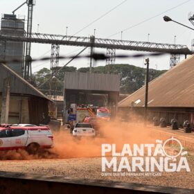 Trabalhador é soterrado por soja em cooperativa de Maringá; resgate já dura quase quatro horas Foto 3 Fotos de Trabalhador é soterrado por soja em cooperativa de Maringá; resgate já dura quase quatro horas