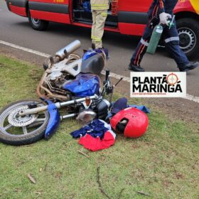 Acidente grave no Contorno Norte deixa motociclista ferido Foto 4 Fotos de Acidente grave no Contorno Norte deixa motociclista ferido