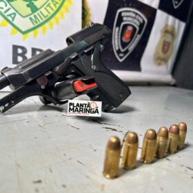 Homem é preso após realizar disparos de arma de fogo e ensinar filha menor de idade a atirar em Maringá Foto 2 Fotos de Homem é preso após realizar disparos de arma de fogo e ensinar filha menor de idade a atirar em Maringá