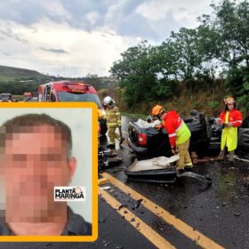 Motorista morre após colisão frontal entre caminhão e Saveiro com placa de Maringá Foto 9 Fotos de Motorista morre após colisão frontal entre caminhão e Saveiro com placa de Maringá