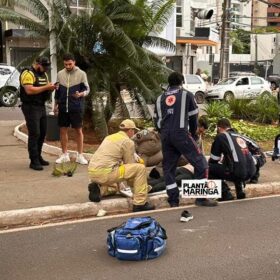 Mulher de 60 anos fica ferida ao ser atropelada por moto em Maringá Foto 3 Fotos de Mulher de 60 anos fica ferida ao ser atropelada por moto em Maringá