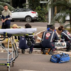 Mulher de 60 anos fica ferida ao ser atropelada por moto em Maringá Foto 5 Fotos de Mulher de 60 anos fica ferida ao ser atropelada por moto em Maringá