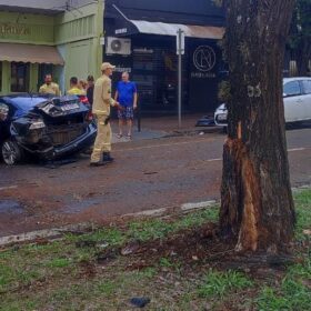 Três pessoas sofrem ferimentos graves após carro bater em árvore em Maringá Foto 5 Fotos de Três pessoas sofrem ferimentos graves após carro bater em árvore em Maringá