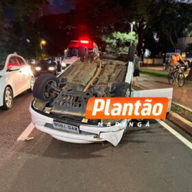 Câmera de segurança registra capotamento após colisão em Maringá Foto 6 Fotos de Câmera de segurança registra capotamento após colisão em Maringá