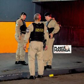 Câmeras de segurança registram tentativa de homicídio em bar em Maringá Foto 2 Fotos de Câmeras de segurança registram tentativa de homicídio em bar em Maringá