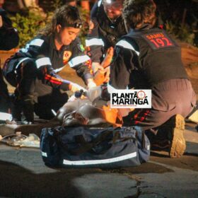 Câmeras de segurança registram tentativa de homicídio em bar em Maringá Foto 4 Fotos de Câmeras de segurança registram tentativa de homicídio em bar em Maringá