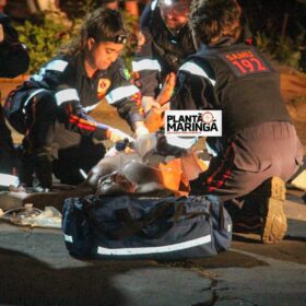Câmeras de segurança registram tentativa de homicídio em bar em Maringá Foto 5 Fotos de Câmeras de segurança registram tentativa de homicídio em bar em Maringá