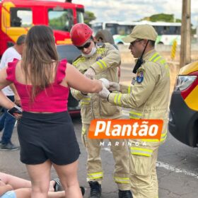 Colisão seguida de capotamento deixa quatro feridos em Maringá Foto 3 Fotos de Colisão seguida de capotamento deixa quatro feridos em Maringá