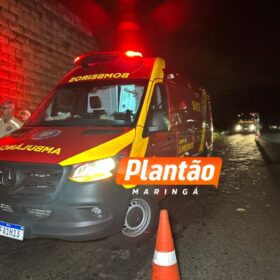 Fotos de Homem que dormiu e caiu de viaduto em Maringá morre no hospital