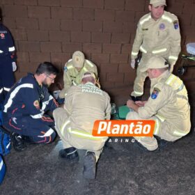 Fotos de Homem que dormiu e caiu de viaduto em Maringá morre no hospital