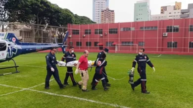 Fotos de Homem fica em estado grave após ser atingido na cabeça por peça de caminhão, em Marialva