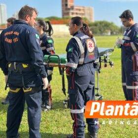 Menino de 13 anos é socorrido de helicóptero após ser atropelado em Maringá Foto 3 Fotos de Menino de 13 anos é socorrido de helicóptero após ser atropelado em Maringá