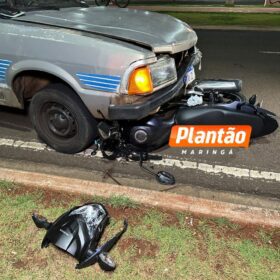 Moto é arrastada por carro após acidente em Maringá Foto 5 Fotos de Moto é arrastada por carro após acidente em Maringá