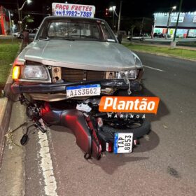 Moto é arrastada por carro após acidente em Maringá Foto 6 Fotos de Moto é arrastada por carro após acidente em Maringá