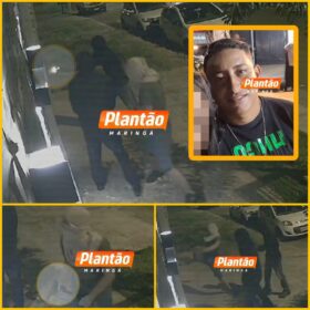 Câmera registrou criminosos fortemente armados invadindo área de lazer para matar homem com mais de 50 tiros em Maringá Foto 1 Fotos de Câmera registrou criminosos fortemente armados invadindo área de lazer para matar homem com mais de 50 tiros em Maringá