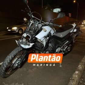Casal fica ferido em acidente de moto na Avenida Colombo, em Maringá Foto 2 Fotos de Casal fica ferido em acidente de moto na Avenida Colombo, em Maringá
